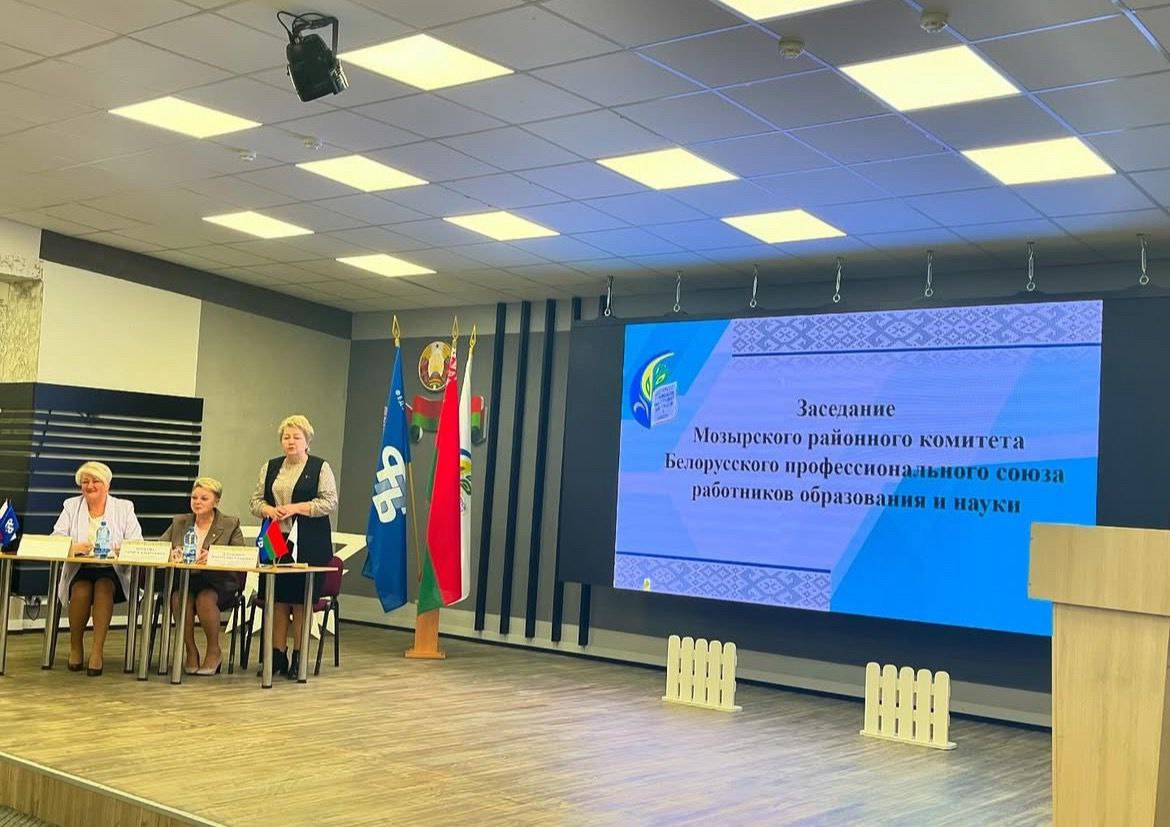 Пленарное заседание Мозырского районного комитета Белорусского профессионального союза работников образования и науки 
